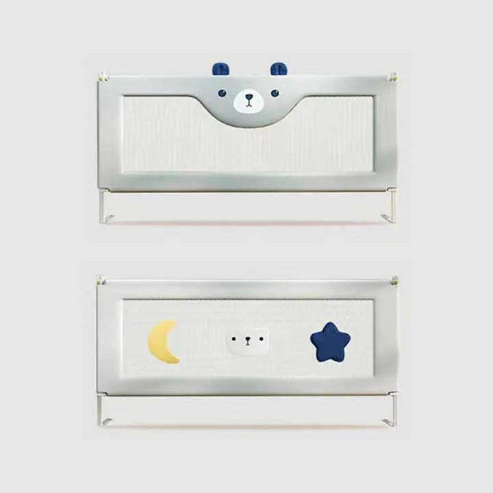 قضبان سرير بسرير حديدي بارتفاع قابل للتعديل للأطفال الرضع Adjustable Height Iron Bed Rails for Infants