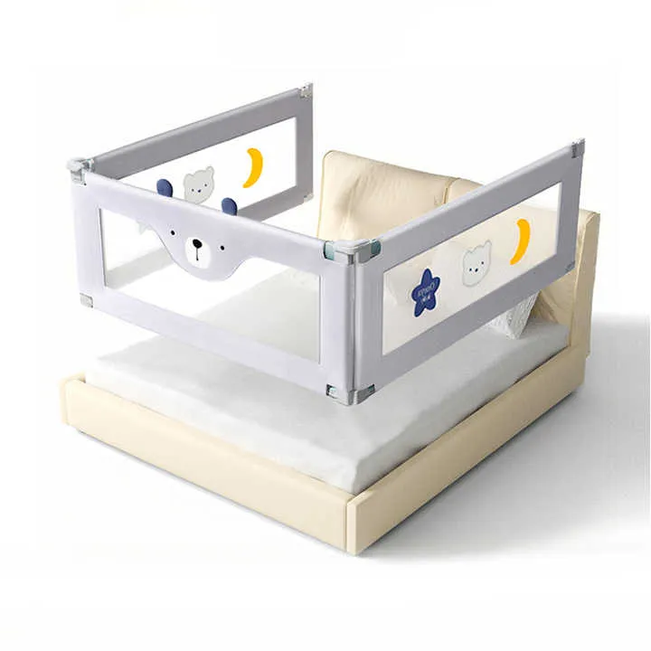 قضبان سرير بسرير حديدي بارتفاع قابل للتعديل للأطفال الرضع Adjustable Height Iron Bed Rails for Infants