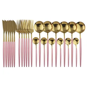 18/10 Stainless Steel Tableware 24 pcs Set