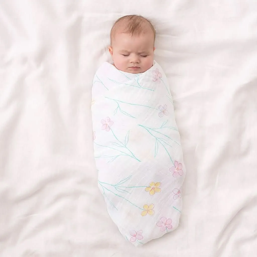 Aden & Anais Infant Boutique Classic Swaddle Blankets, Forest Fantasy, 4-pack