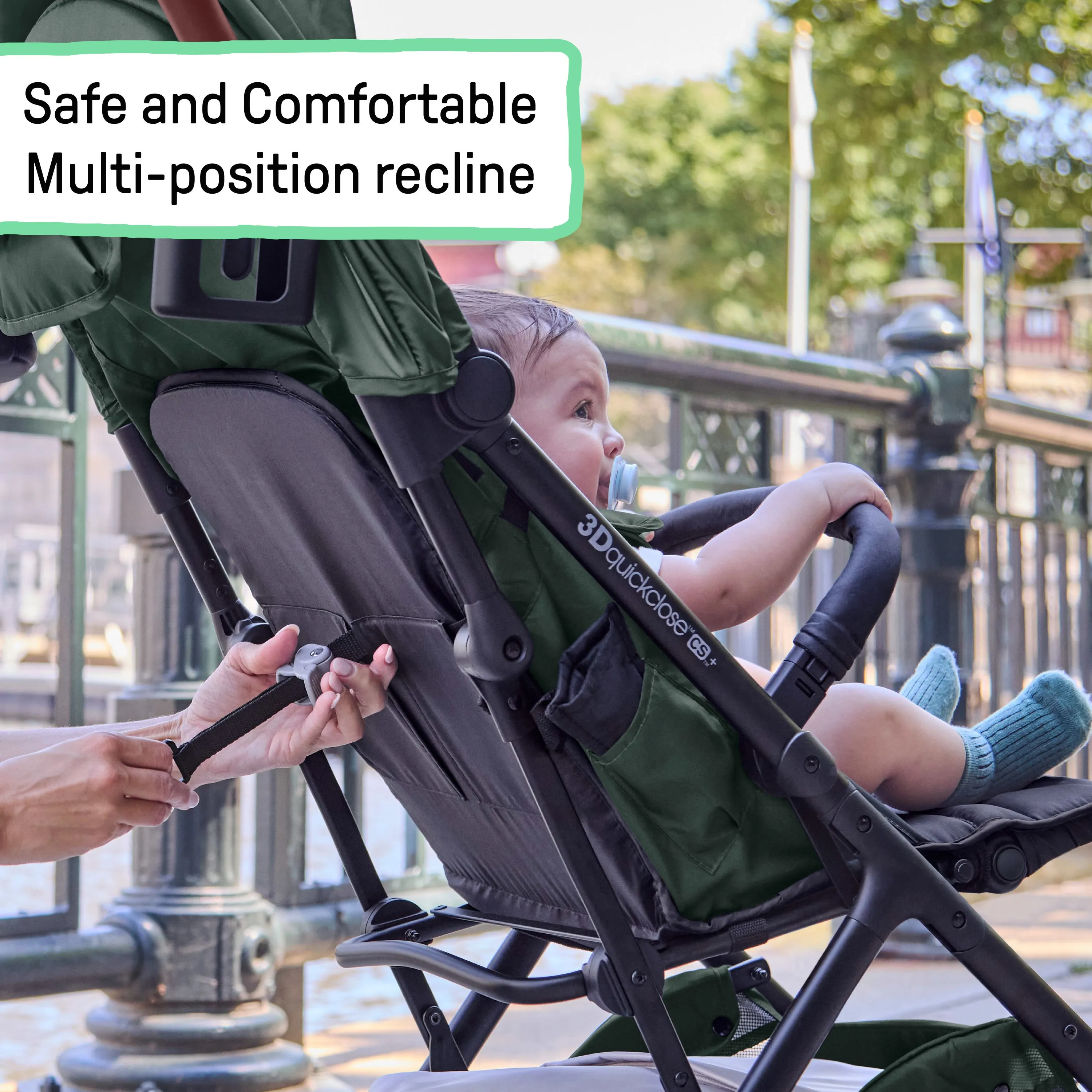 Ingenuity 3Dquickclose CS  Compact Fold Stroller - Forest Green