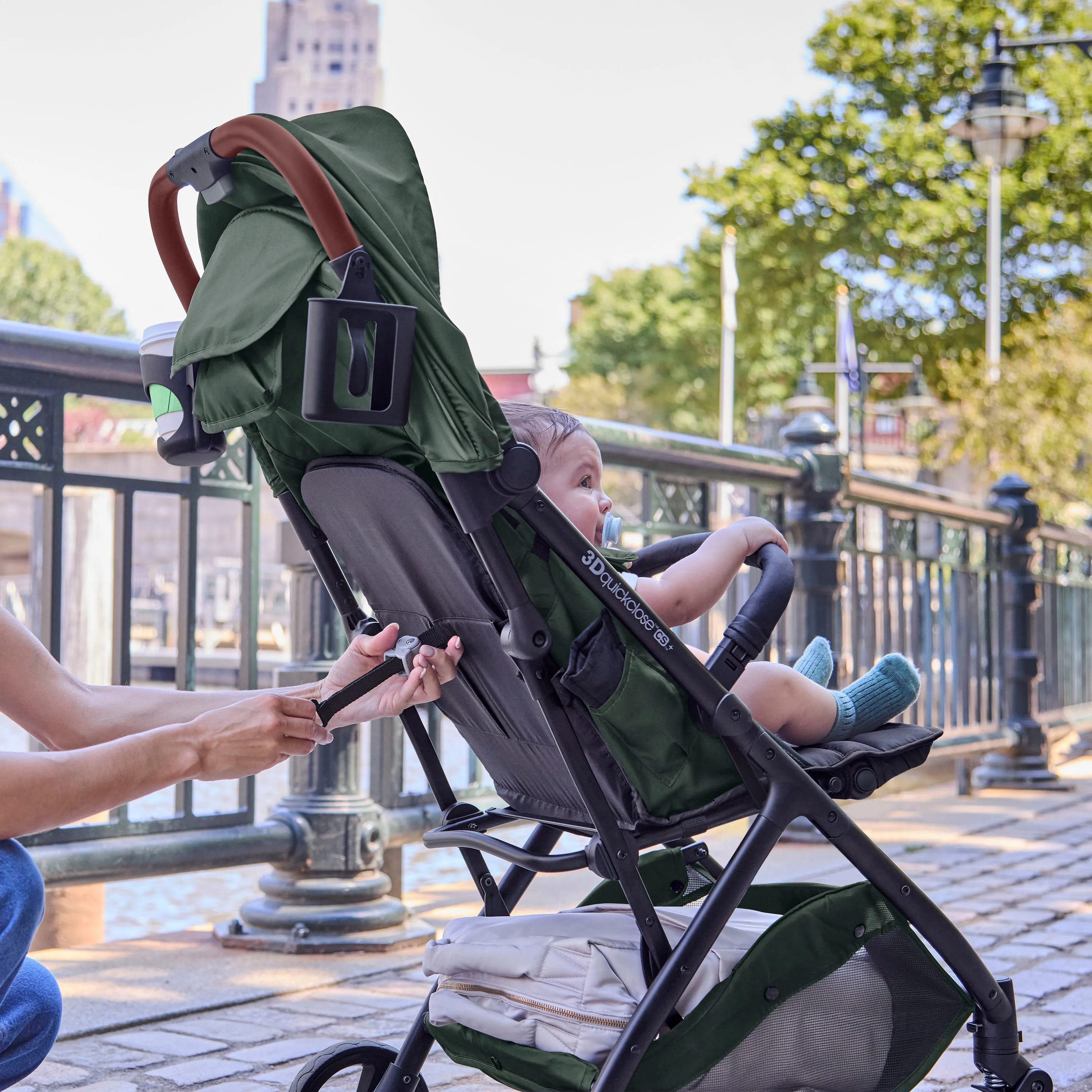 Ingenuity 3Dquickclose CS  Compact Fold Stroller - Forest Green