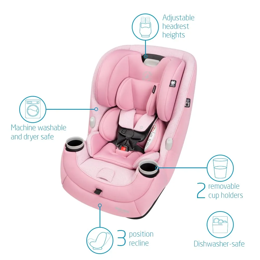 Maxi-Cosi Pria 3-in-1 Convertible Car Seat, Sweater Knit - Rose Pink