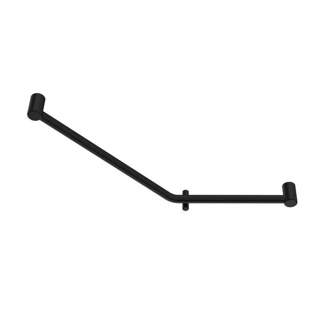 Nero Mecca Care 32mm Ambulant 45 Degree Bent Tube Grab Rail 450x650mm Matte Black