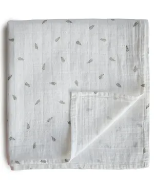 Organic Cotton Swaddle - Leaves
