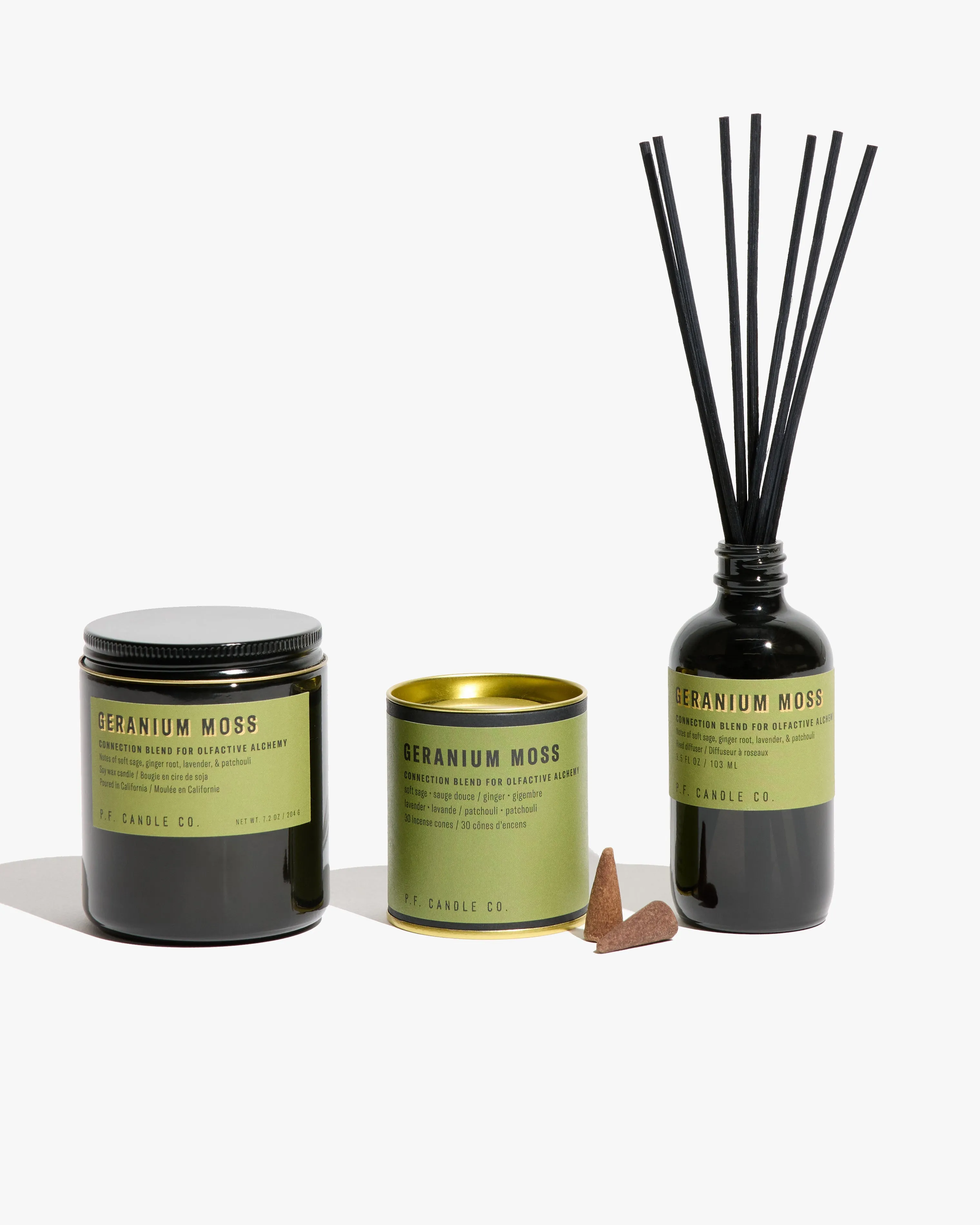 P.F. Candle Co. Alchemy Reed Diffuser - Geranium Moss