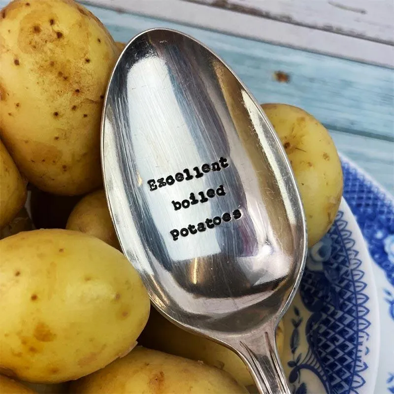 "Excellent boiled potatoes" Mr Collins Vintage Serving Spoon