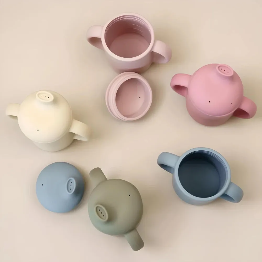 Silicone Baby Feeding Cup with Handles